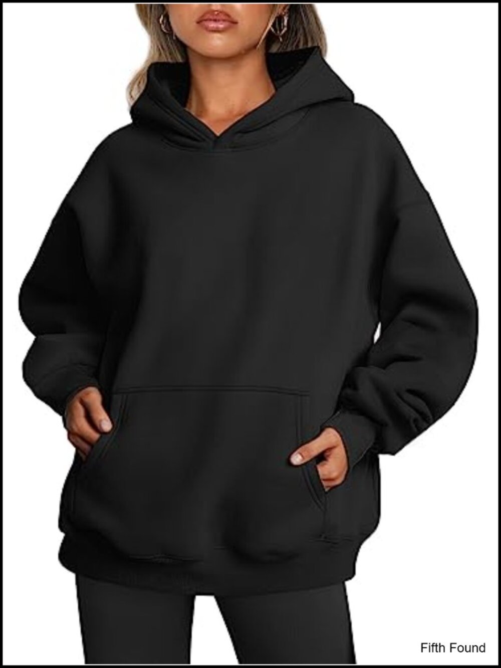 Oversized Fleece Hoodie Sweatshirt for Women with Kangaroo Pocket